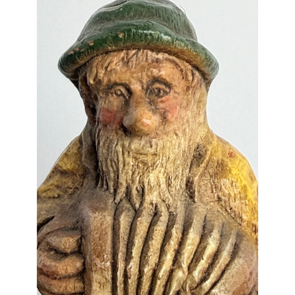 Vintage 1942 Multi Products Co LEM Accordion Player Figurine Composition Wood - Picture 5 of 8
